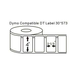  2 Rolls Dymo Compatible 30573 Thermal Address Labels 2 1/8 