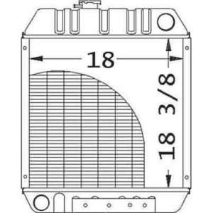  New Radiator MG86534249 Fits JD 7775 