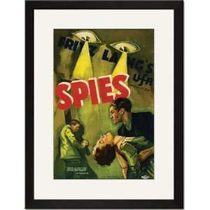  Black Framed/Matted Print 17x23, Spies