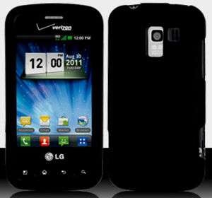 Black Straight Talk LG Optimus Q L55C Snap on Phone Cover Hard Shell 