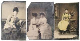Three Tintypes of Women  