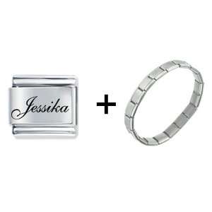    Edwardian Script Font Name Jessika Italian Charm Pugster Jewelry