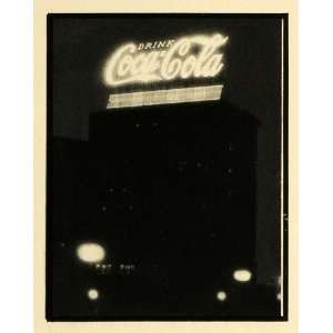  1931 Print Coca Cola Chicago Michigan Avenue Soda Sign 
