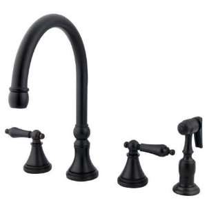   Rubbed Bronze Governor Low Lead Double Handle 8 to 16 Widespread Ki