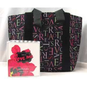  Victorias Secret Noir Love Me Perfume Gift Tote Bag 1.7 