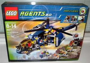 New Factory Sealed LEGO 8971 AGENTS AERIAL DEFENSE UNIT HELICOPTER NIB 
