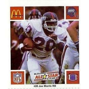  1986 McDonalds Giants #20 Joe Morris