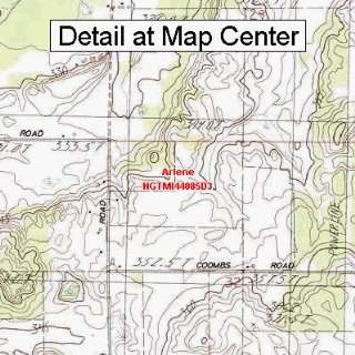  USGS Topographic Quadrangle Map   Arlene, Michigan (Folded 