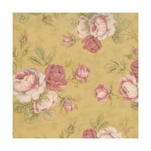   Quilting Fabric Garden Party Floral Lemon Cream Arts, Crafts & Sewing