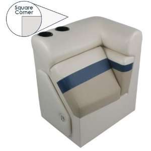 20 Deluxe Boat Lounge Seat Right Arm (Square Corner ONLY)  