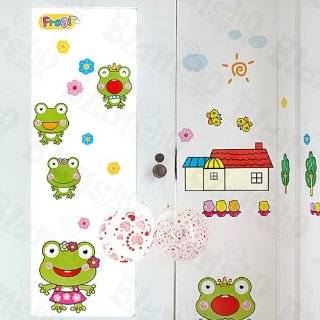  Large Green Frog Wall Stickers, Decals, Wall Decor 