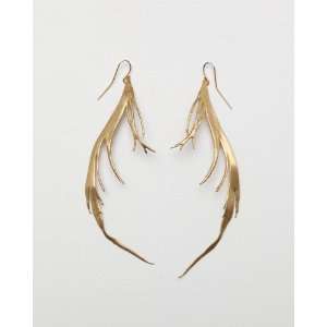 LLER COLLECTION Feather Earring In Gold  Kitchen 