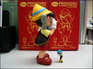 Kaws Medicom OriginaFake Pinocchio & Jiminy Cricket 10 vinyl figure 