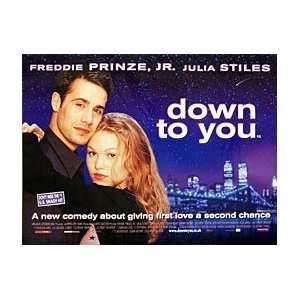  Down To You   Julia Stiles   Original Movie Poster   30 x 