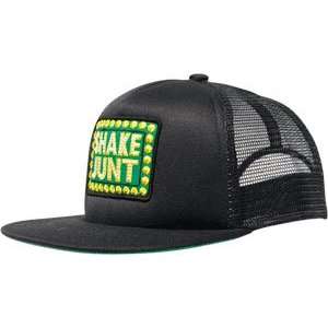  Shake Junt Box Logo Mesh Hat Adj   Black/Black Sports 
