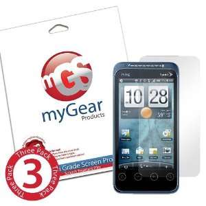 myGear Products CLEAR LifeGuard Screen Protectors for HTC EVO Shift (3 