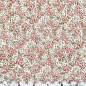 45 Wide The Pastel Garden Lieke Sky Fabric By The Yard 