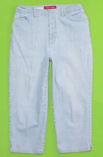 Gloria Vanderbilt sz 10 Capri Stretch Womens Blue Jeans Denim Pants 