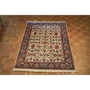 4x6 Hand Knotted Kashmere Silk India Rug   42x62 
