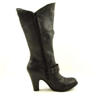 Knee High / Mid Calf Womens Boots, High Heel, Black size 9US/40EU/7AU 
