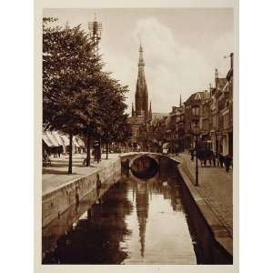  c1930 Canal Voorstreek Leeuwarden Friesland Holland 