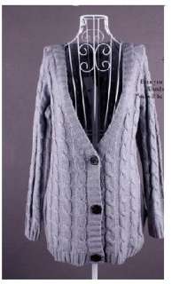   Fashion Casual Long Sleeve Cardigan Sweater Knitwear Winter Coat