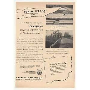  1952 Keasbey & Mattison Century Asbestos Water Pipe Print 