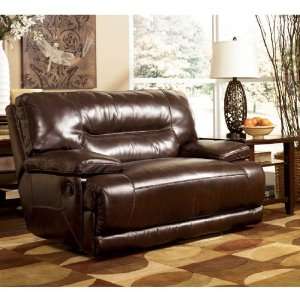   CollectionChocolate Leather 0 Wall Recliner with Wide Seat & Power