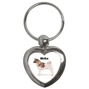  Akita Key Chain (Heart)