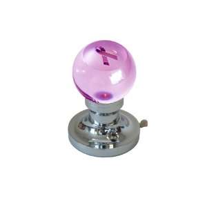Krystal Touch of New York 3073CPR Pink Ribbon Privacy Doorknob, 2.5 