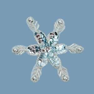  Snowflake Sequin Applique   Silver   Large Arts, Crafts 