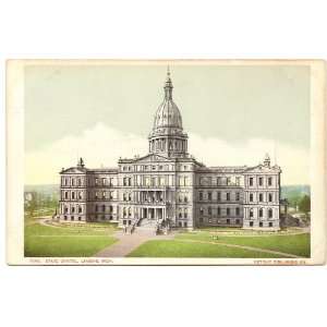   Postcard State Capitol Building   Lansing Michigan 