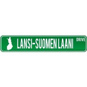  New  Lansi Suomen Laani Drive   Sign / Signs  Finland 