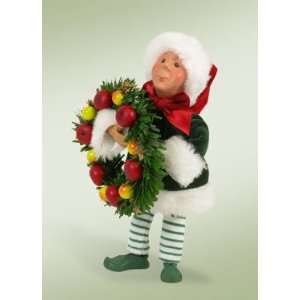  7 Kindles Kranz with Wreath Elf Bendable Poseable 
