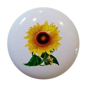  Gorgeous Sunflower Floral Cabinet Drawer Pull Knob