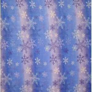  Snowflake Stripe Print Fleece Throw Blanket