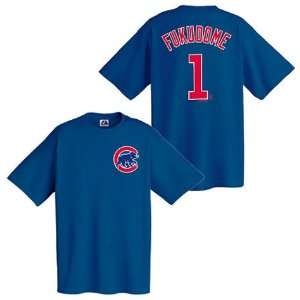 Mens Chicago Cubs #1 Kosuke Fukudome Name and Number Tshirt  