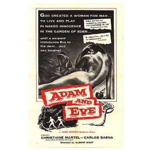  Adam and Eve Original Movie Poster, 27 x 40 (1968)