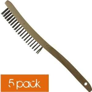  10pk Stainless Steel Wire Scratch Brushes 3 x 19 Rows Use 
