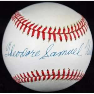 Autographed Ted Williams Baseball   Rare Full Name Psa   Autographed 