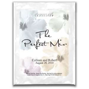Cocoa Wedding Favor   The Perfect Blend   Watercolor Hibiscuses