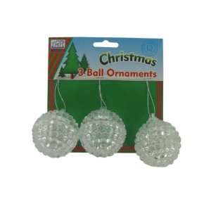  Bulk Pack of 24   3 ball ornaments (Each) By Bulk Buys 