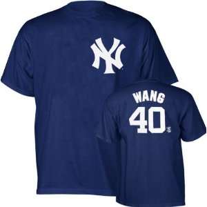 Chien Ming Wang Majestic Player Name and Number Navy New York Yankees 