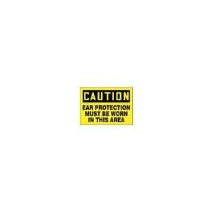  Black And Yellow Aluminum Value Hearing Protection Sign Caution Ear 