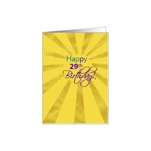  29th Birthday Sun Card Toys & Games
