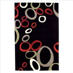 Mulberry 1306 090 Black Rug Size 4 x 6 