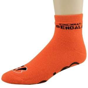  Cincinnati Bengals Orange Slipper Socks