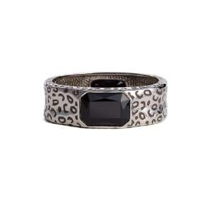   John Collection Hinged Bangle with Swarovski Caviar Crystal Jewelry