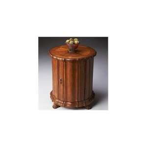  Butler Specialty Drum Table Vintage Oak Finish   0571001 