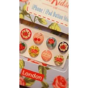  London New Style Cute Home button sticker for iPad iPod iPhone 